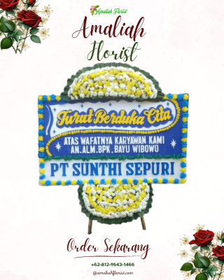 Papan Bunga Duka di Palu Barat