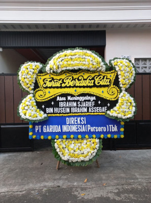 Papan Bunga Duka di Palu Barat